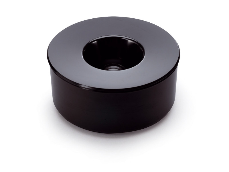 DURABLE Cendrier KULAN, rond avec couvercle, noir