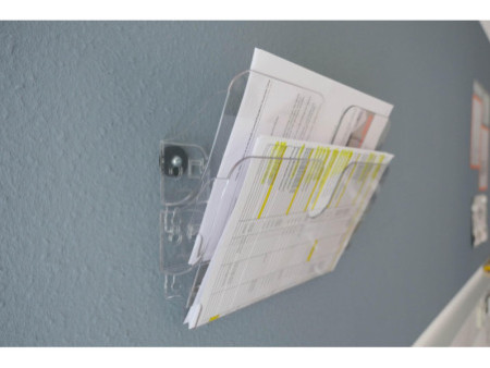 DURABLE Porte-brochures mural 'FLEXIPLUS 2' magnétique, A4