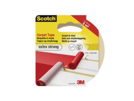 Scotch Ruban adhésif extra fort pour tapis, 50 mm x 7 m