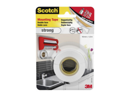 3M Ruban adhésif de fixation Scotch-Fix double face, 19 mm x