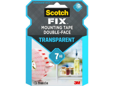 3M Ruban adhésif de fixation Scotch-Fix transparent