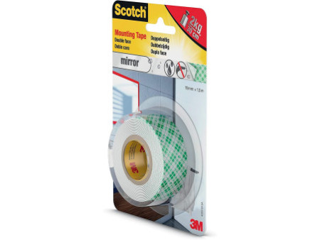 3M Ruban adhésif de fixation Scotch-Fix pour miroir, blanc