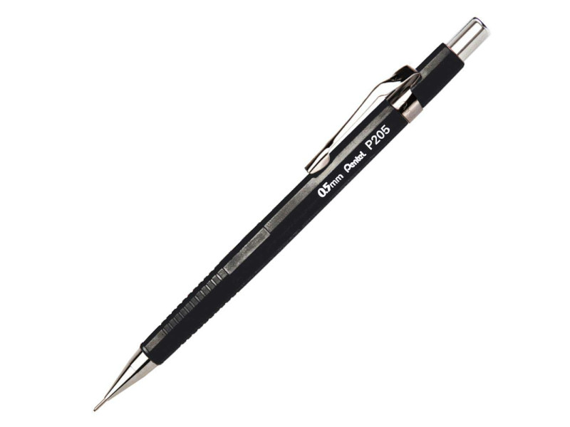 Pentel Porte-mines P 205, diamètre de mines: 0,5 mm, noir