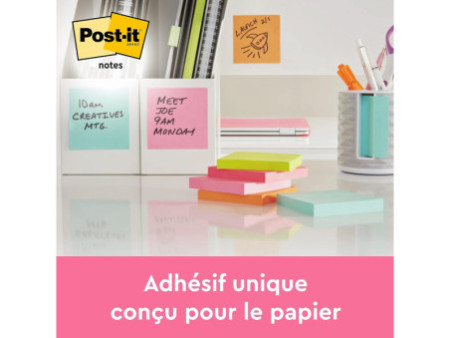 Post-it Bloc-note adhésif Notes, 38 x 51 mm, pack de 4