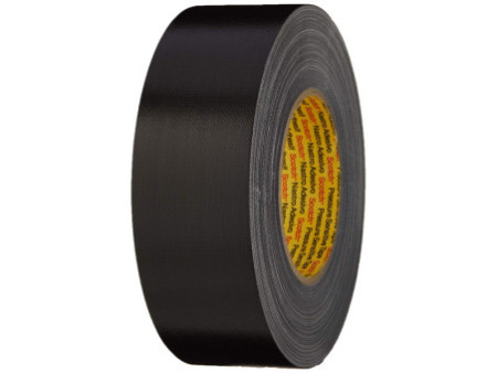 3M Premium Ruban adhésif toilé 389, 50 mm x 50 m, noir