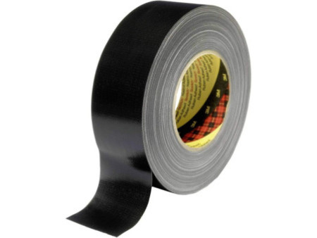 3M Premium Ruban adhésif toilé 389, 50 mm x 50 m, noir