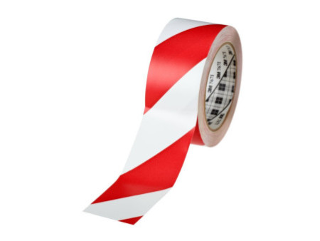 3M Ruban adhésif PVC souple 767i, rouge / blanc