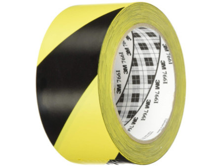 3M Ruban adhésif PVC souple 767i, noir / jaune