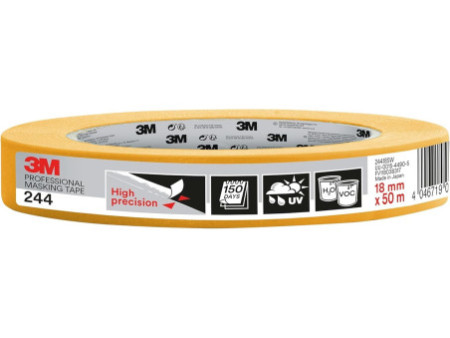 3M Ruban adhésif de masquage 244 Gold, 18 mm x 50 m