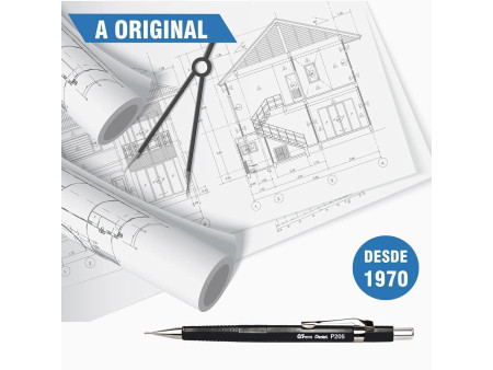 Pentel Porte-mines P 207, diamètre de mines: 0,7 mm, bleu