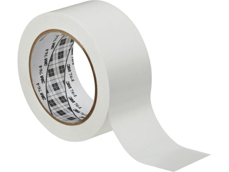 3M Ruban adhésif PVC souple 764i, 50,8 mm x 33 m, blanc