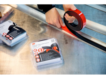3M Dual Lock Fermeture à pression SJ387B, 25 mmx2,5 m, noir