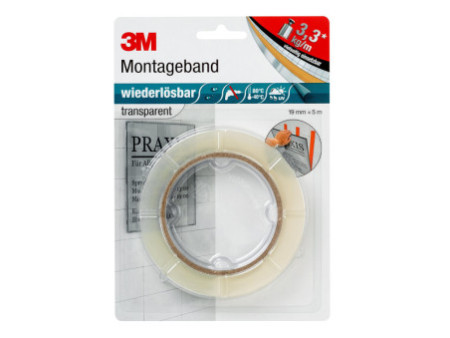3M Scotch Bande de montage 'enlevable', 19mm x 5m