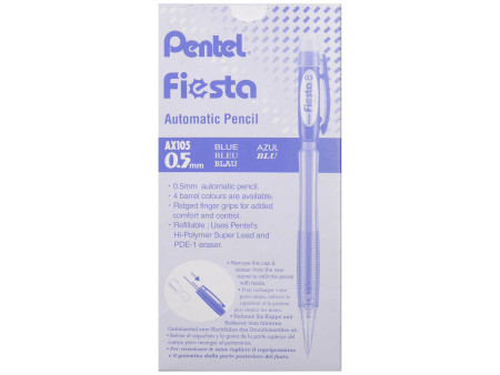 Pentel Porte-mines Fiesta AX105, bleu transparent