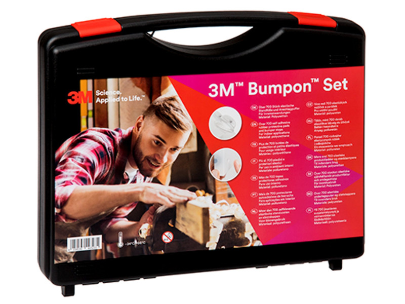 3M Bumpon Pastilles anti-bruit/anti-glisse, set, en mallette