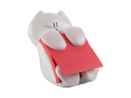 Post-it Distributeur Z-Notes 'Chat', équipé, blanc