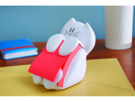 Post-it Distributeur Z-Notes 'Chat', équipé, blanc