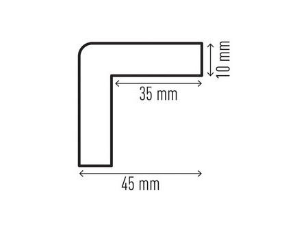 DURABLE Profilé de protection C20, magnétique, carré