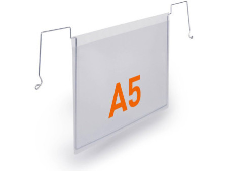 DURABLE Pochette avec support en fil de fer, A5 paysage, PP
