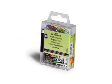 DURABLE trombones, gaine en plastique, en couleur, 26 mm