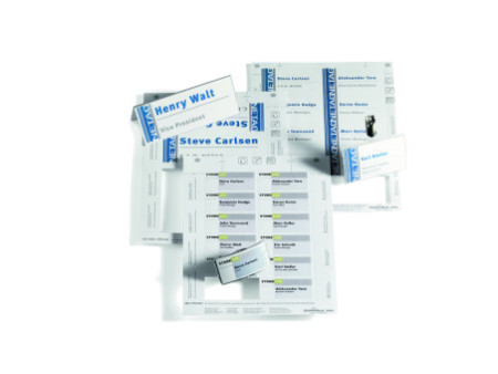 DURABLE Planche d'impression pour badges, 30 x 60 mm, blanc