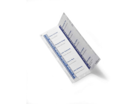 DURABLE Planche d'impression pour badges, 90 x 54 mm, blanc