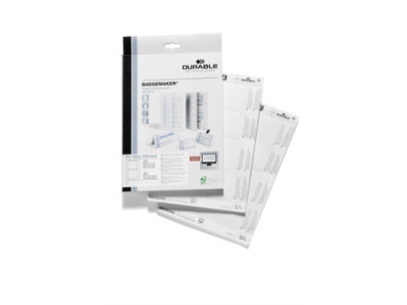 DURABLE Planches d'impression pour porte-noms, blanc