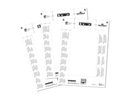 DURABLE Planche d'impression pour porte-noms, blanc