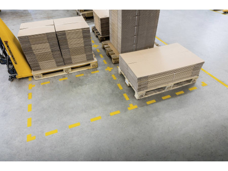 DURABLE Marquage de place, forme T, autocollant, jaune