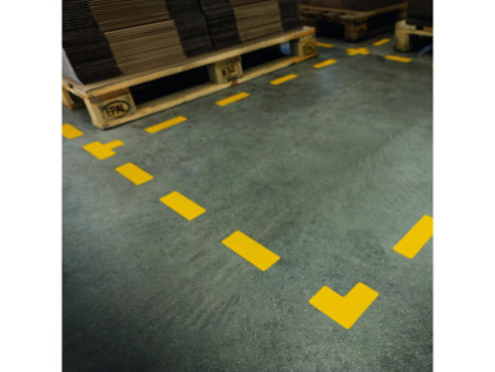 DURABLE Marquage de place, forme T, autocollant, jaune