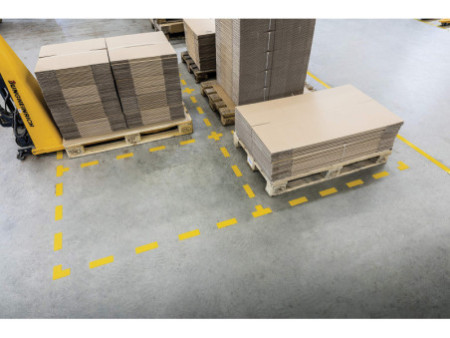 DURABLE Marquage de place, forme L, autocollant, jaune