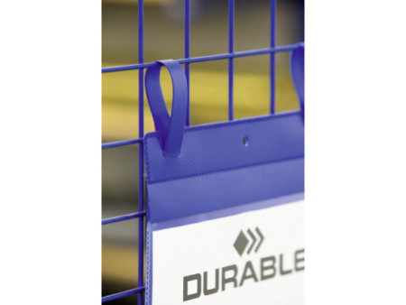 DURABLE Pochettes avec languette pour casier en treillis, A5
