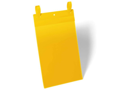 DURABLE Pochette pour casier en treillis, A4 portrait, jaune
