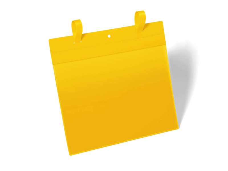 DURABLE Pochette pour casier en treillis, A4 paysage, jaune