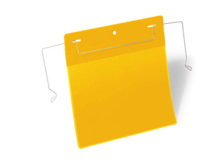 DURABLE Pochette avec fil de suspension, A5 paysage, jaune
