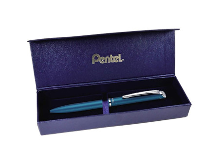 Pentel Stylo roller à encre gel EnerGel Hi-Class, bleu clair