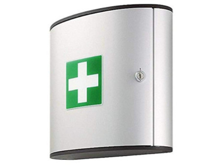 DURABLE Boîte à pharmacie FIRST AID BOX M, argent