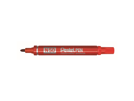 Pentel Marqueur permanent Pentel PEN N50, rouge