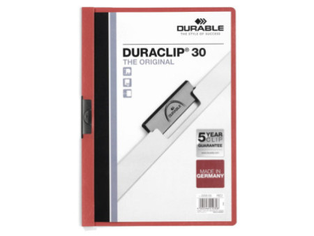 DURABLE Chemise à clip DURACLIP ORIGINAL 30, A4, rouge
