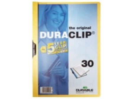 DURABLE Chemise à clip DURACLIP ORIGINAL 30, A4, jaune