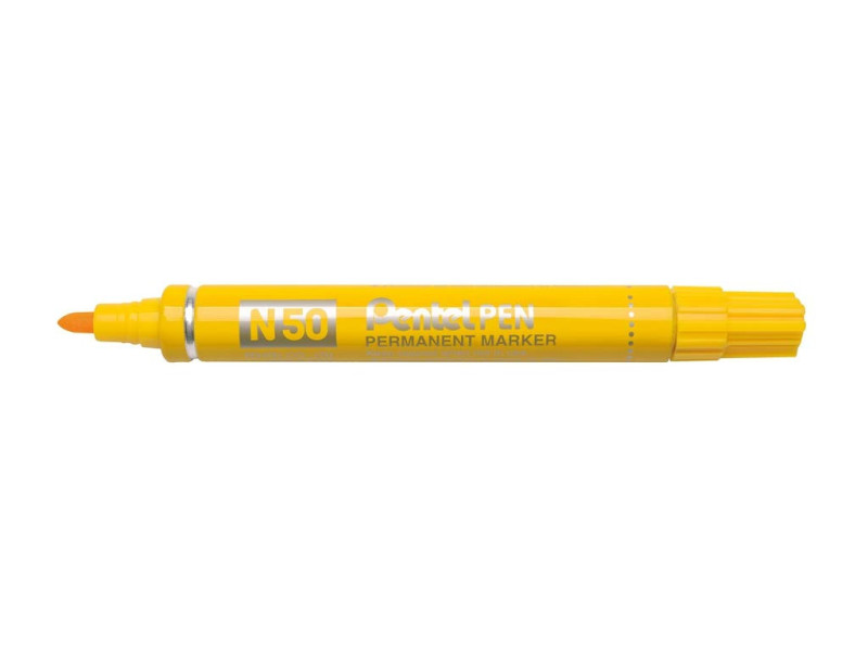 Pentel Marqueur permanent Pentel PEN N50, jaune