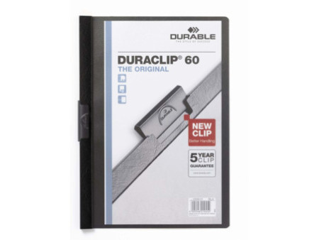 DURABLE Chemise à clip DURACLIP ORIGINAL 60, A4, noir