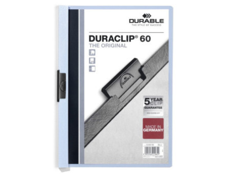 DURABLE DURACLIP ORIGINAL 60 Chemises à pince, A4, bleu