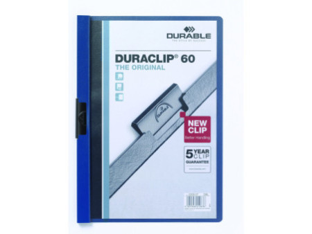 DURABLE Chemise à clip DURACLIP ORIGINAL 60, A4, bleu foncé