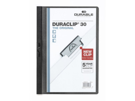 DURABLE chemise à clip DURACLIP ORIGINAL 30, format A4,noir