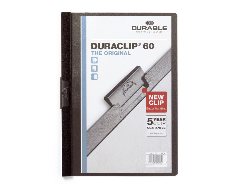 DURABLE Chemise à clip DURACLIP ORIGINAL 60, A4, noir
