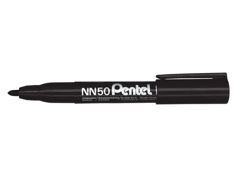 Pentel Marqueur permanent GREEN-LABEL NN50, noir