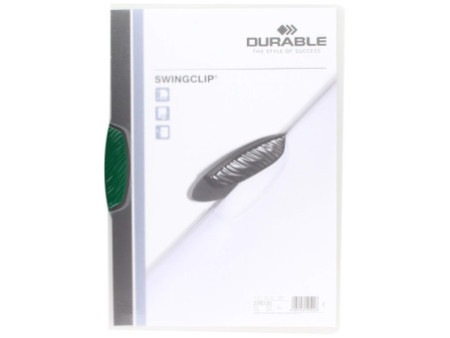 DURABLE Chemise à clip SWINGCLIP, format A4, clip vert