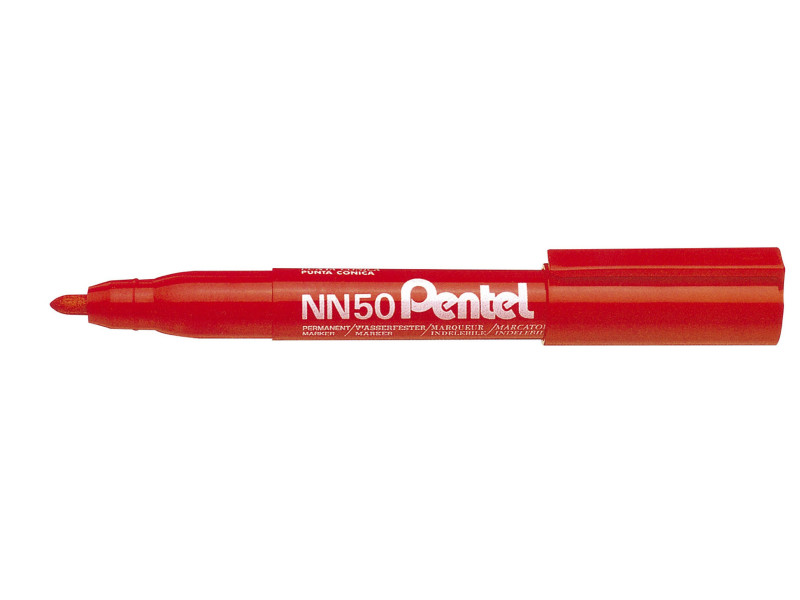 Pentel Marqueur permanent GREEN-LABEL NN50, rouge