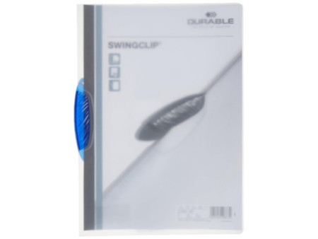 DURABLE Chemise à clip SWINGCLIP, format A4, clip bleu